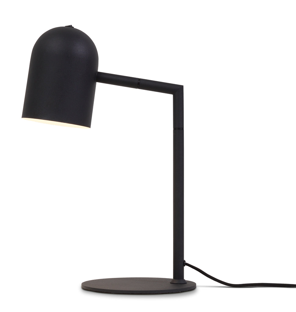 Table lamp iron Marseille h.45 -5cm/shade round h.17xdia.12cm - black