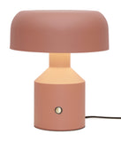 Table lamp iron Porto h.30x25cm/shade round dia.25x9cm - terra