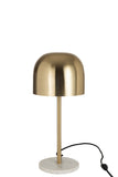 Table Lamp Queen Metal Marble Gold