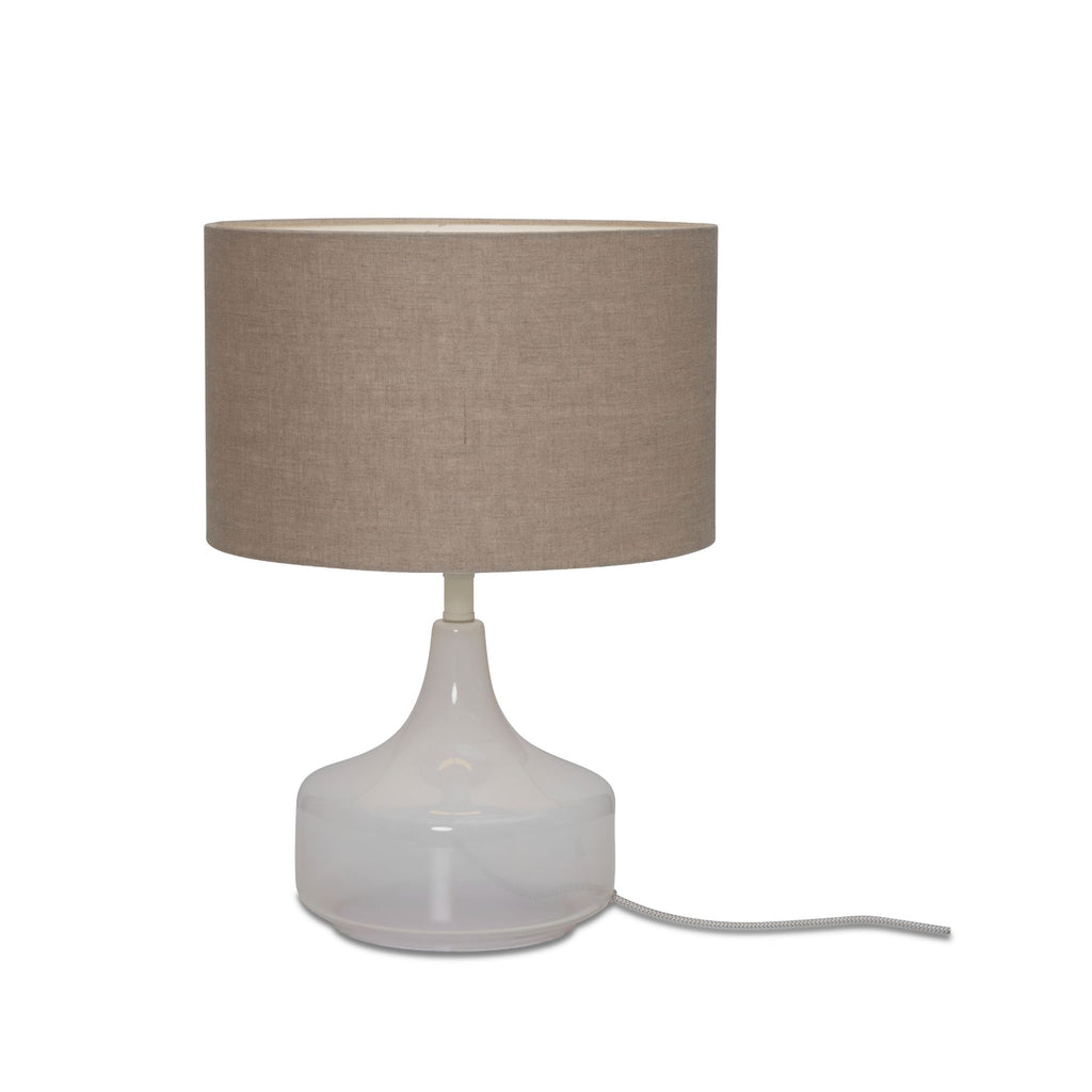 Table lamp Reykjavik/shade 32x20cm - dark linen