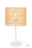 Table Lamp Roma Bamboo Metal Natural/White