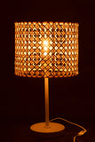 Table Lamp Roma Bamboo Metal Natural/White