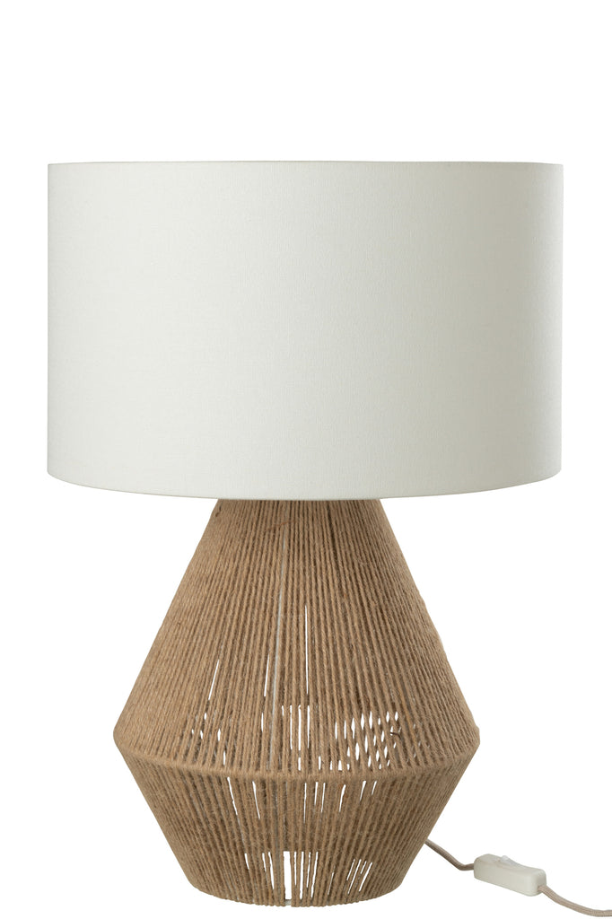 Table Lamp String Jute Natural