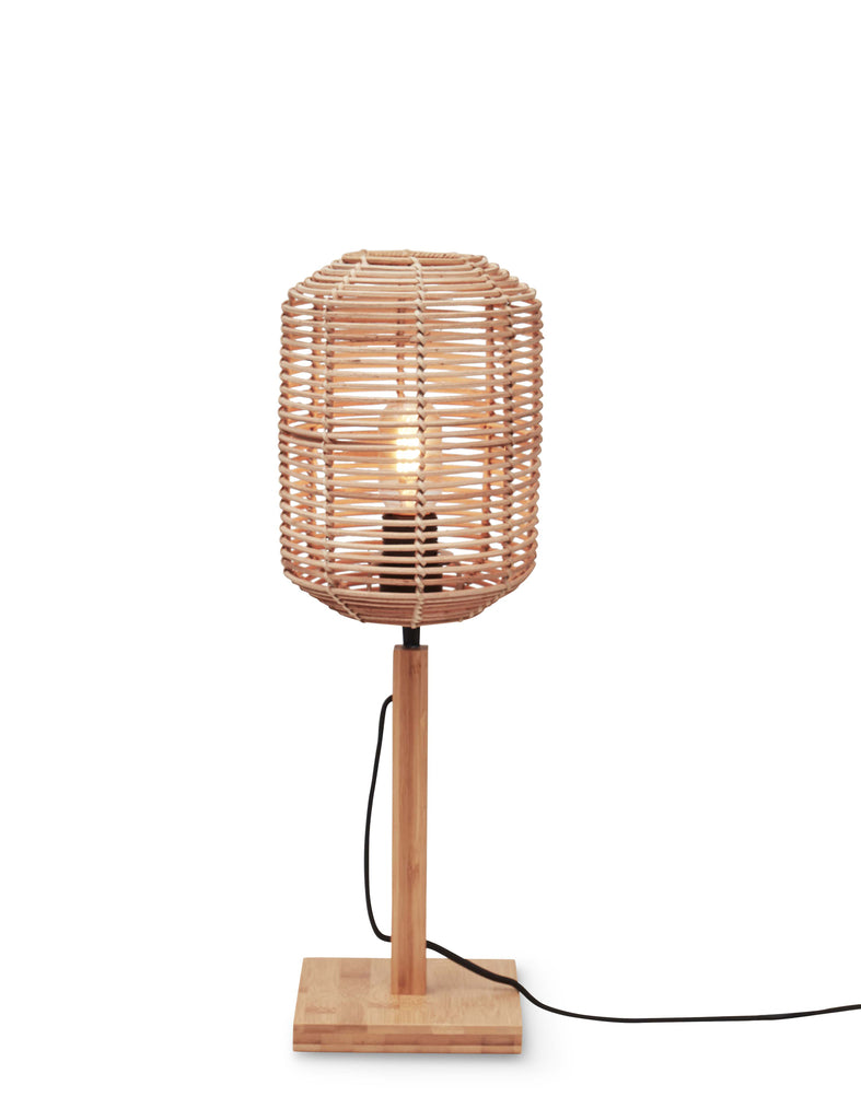 Table lamp Tanami bamboo nat. h.45cm/tube dia.18xh.25cm rattan - nat.