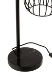 Tablelamp Ignes Steel/Marble Black