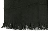 Throw With Fringes Polyester Anthracite