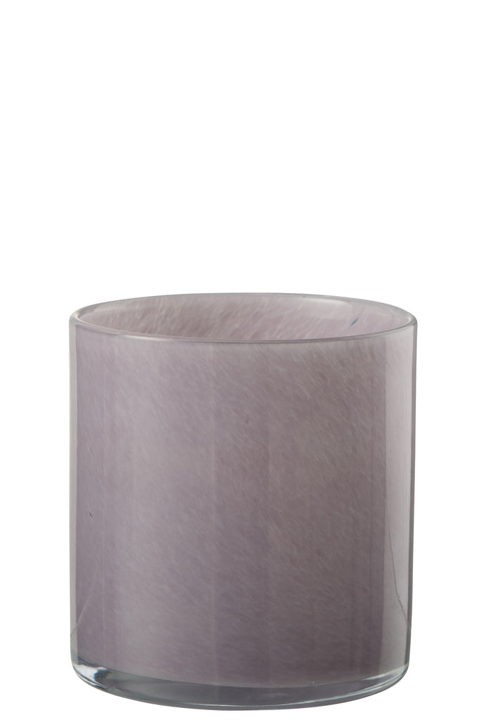 Tealight Holder Jade Light Purple Medium