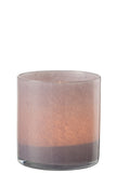 Tealight Holder Jade Light Purple Medium