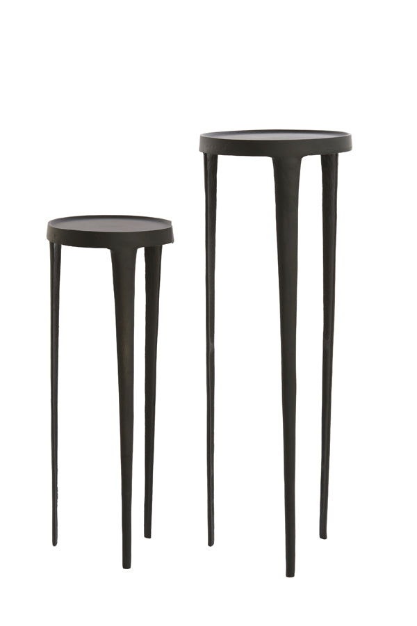 Pillar S/2 30x80+35x100 cm TOBIAS black