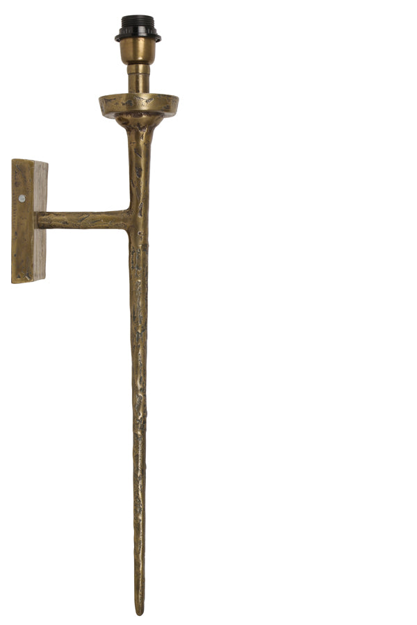 Wall lamp 21x9,5x75 cm TORCH rough antique bronze