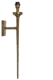 Wandleuchte 21x9,5x75 cm TORCH raue antike Bronze