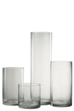 Vase Cylinder Eca Glass Transparent