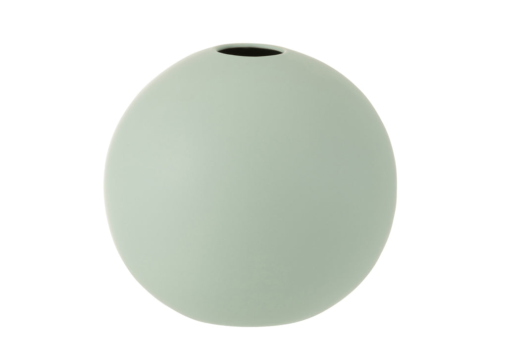 Vase Ball Ceramic Pastel Green Large