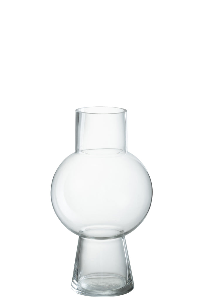 Vase Ball Glass Transparent Medium