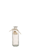 Vase Bottle Glass Transparent Small