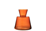 Vase Conic Glass Orange Small