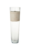 Vase Delph Glass Transparent/Beige Large