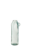 Vase Handle Cylinder Recycled Glass Large