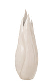 Vase Ibiza Shiny Ceramic Beige Large