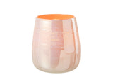 Vase Juliette Glass Orange/Pink Large