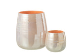 Vase Juliette Glass Orange/Pink Large