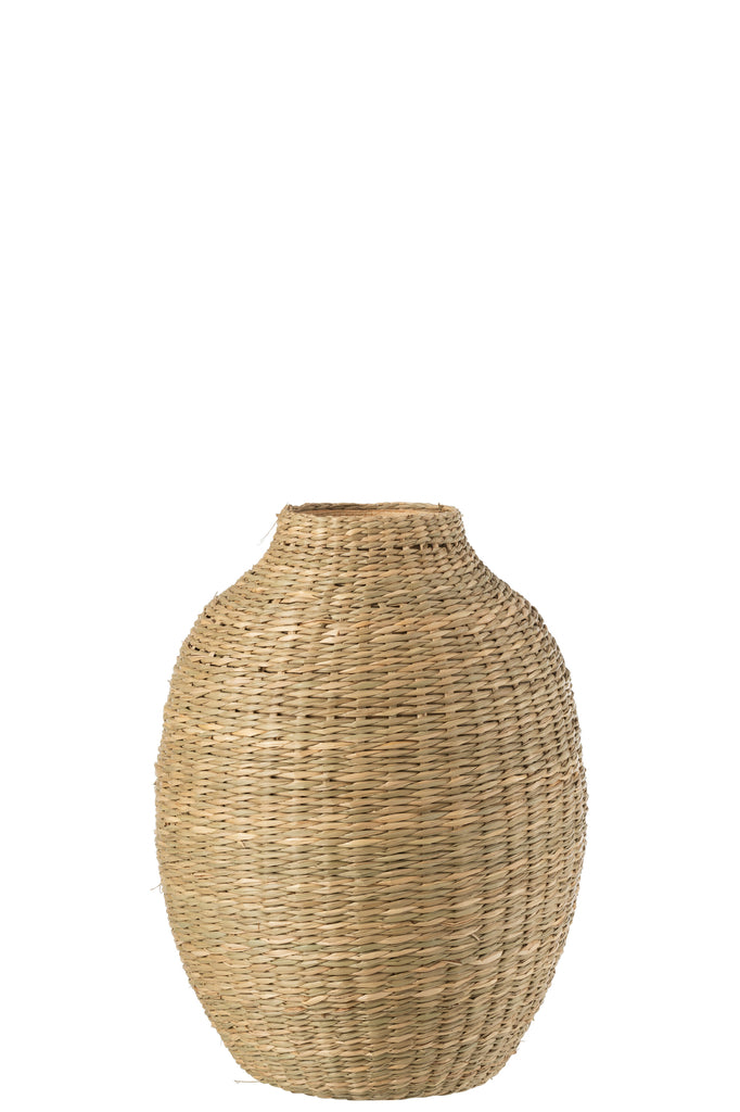 Vase Long Decorative Seagrass/Bamboo Natural