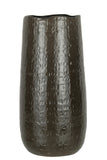 Vase Pattern Ceramic Dark Grey Large