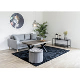 David - TV-tafel - zwart - staal en spaanplaat - 100x36x45 cm