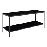 David - TV-tafel - zwart - staal en spaanplaat - 100x36x45 cm