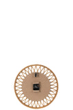 Wall Clock Wonder Rattan/Plywood Natural/White Small