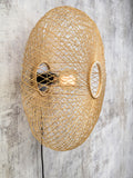 Wall lamp Cango bamboo ellipse dia.60x25cm natural