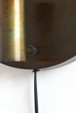 Wall lamp 30 cm DISC gold-grey