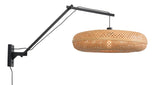 Wall lamp Palawan bamboo bl./shade 60x15cm natural - L