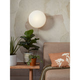 Wall lamp Sapporo glass white/sand - L