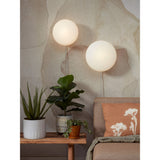 Wall lamp Sapporo glass white/sand - L