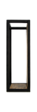 Wandkasten Levels - 25x55 cm - Mangoholz/Eisen