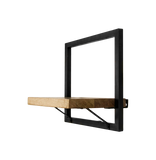 Wandplank Levels - 32x32 cm - mangohout/ijzer